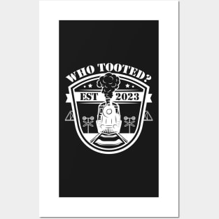 Who Tooted Funny Train Lovers Railroad Posters and Art